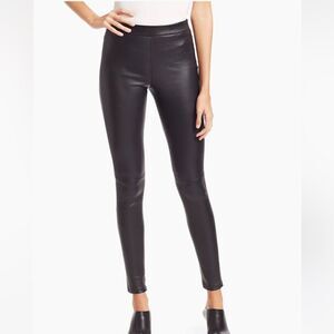 Theory Adbelle Leather Pull On Leggings 4
